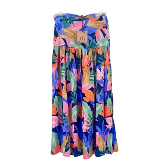 Anthropologie ATL Abel the label multicolor tiered skirt size XS brand new - Picture 9 of 9